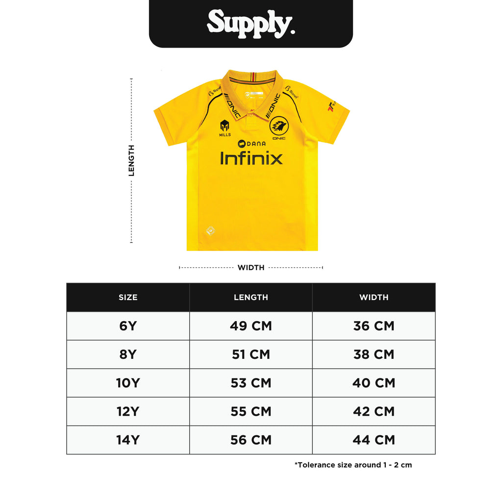 Onic Supply - Jersey The Pole Onic Home Kids - Yellow