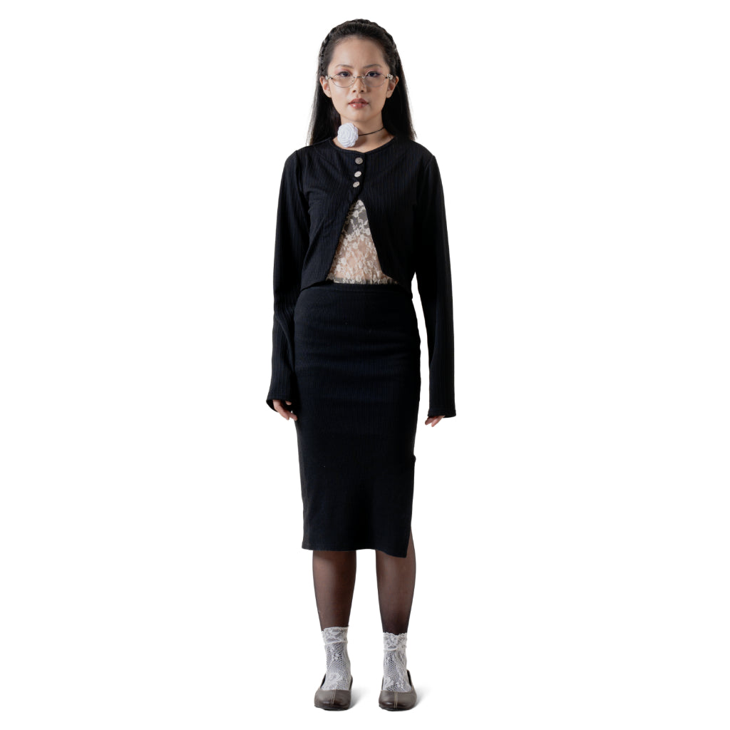 Carissa Knit Cardigan Black