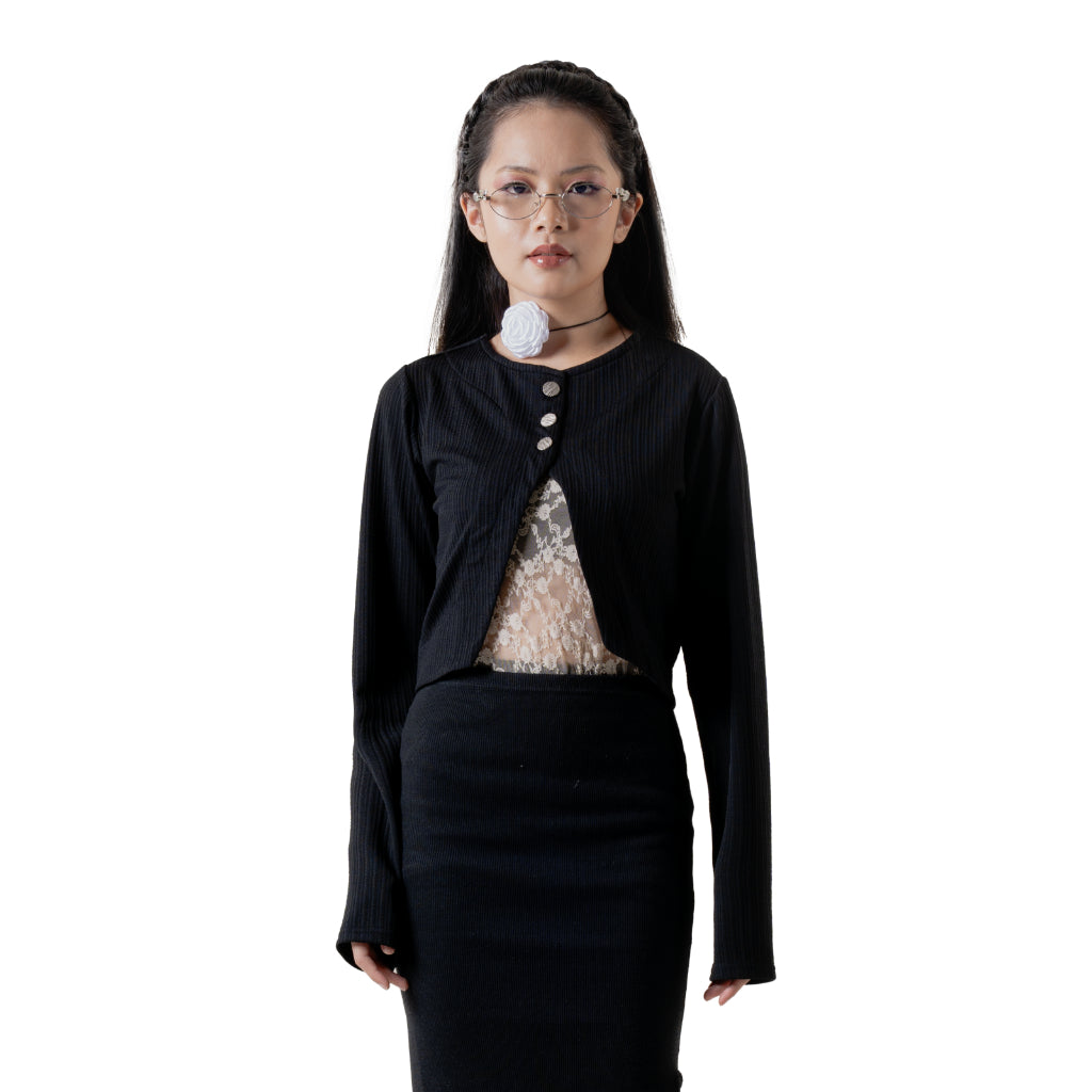 Carissa Knit Cardigan Black